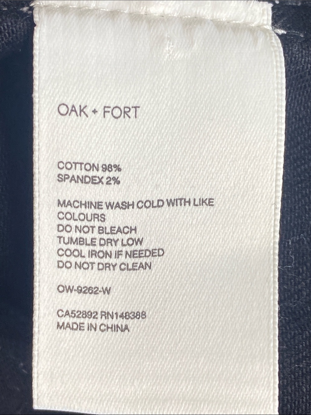 OAK + FORT Black Contrast Stitch Cropped Utility Jacket M Minimalist - Picture 12 of 13